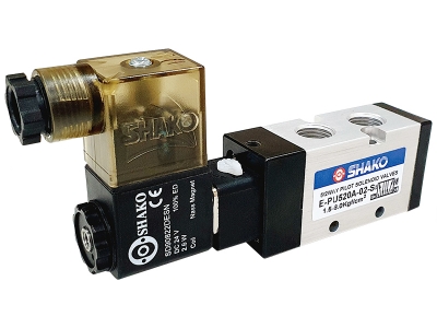 E-PU520A Eco Power-Saving 5/2 Way External Pilot Solenoid Valve