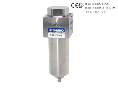 SSF200 Pneumatic Filter Unit Stainless Steel